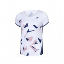 TEE COMPETE CAP SLEEVE TOP LADY WHITE ESTATE BLUE