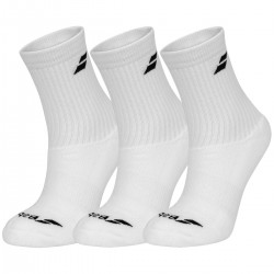 BABOLAT 3 PAIRES CHAUSETTE HOMME BLANC
