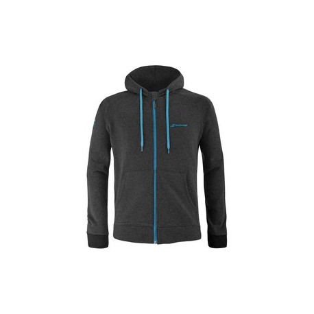 EXERCISE HOOD JACKET BLACK HEATHER